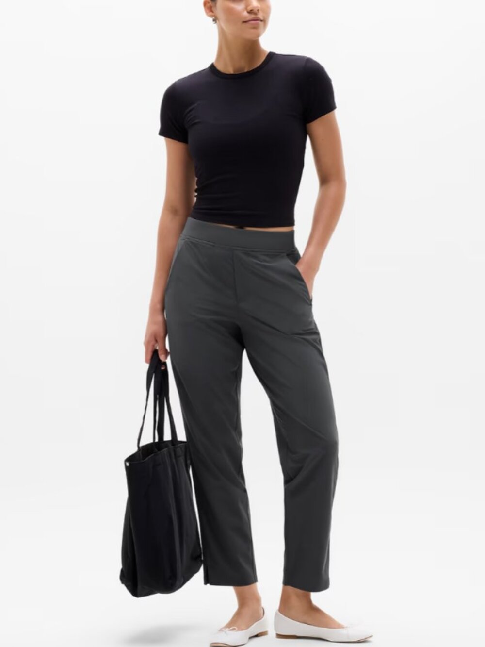 Athleta Dark Gray Brooklyn Jogger Pants Size 4